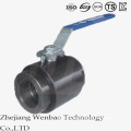 2PC Carbon Steel High Pressure Female Thread Forging Ball Valve